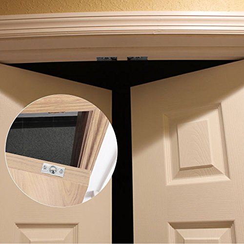Door Ball Catch, Dayree 2pcs Adjustable 53 mm Brass Core Stainless Steel Cabinet Ball Latch with Strike Plate and Screws Easy to Install for Bathroom, Hotel, Toilet Door - Thumbnail 2