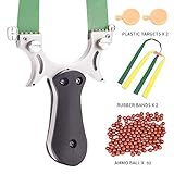 Ancci Stainless Steel Hunting Slingshots Outdoor Slingshot with Removable Aiming Point High Velocity Catapult Sling Shot for Adults