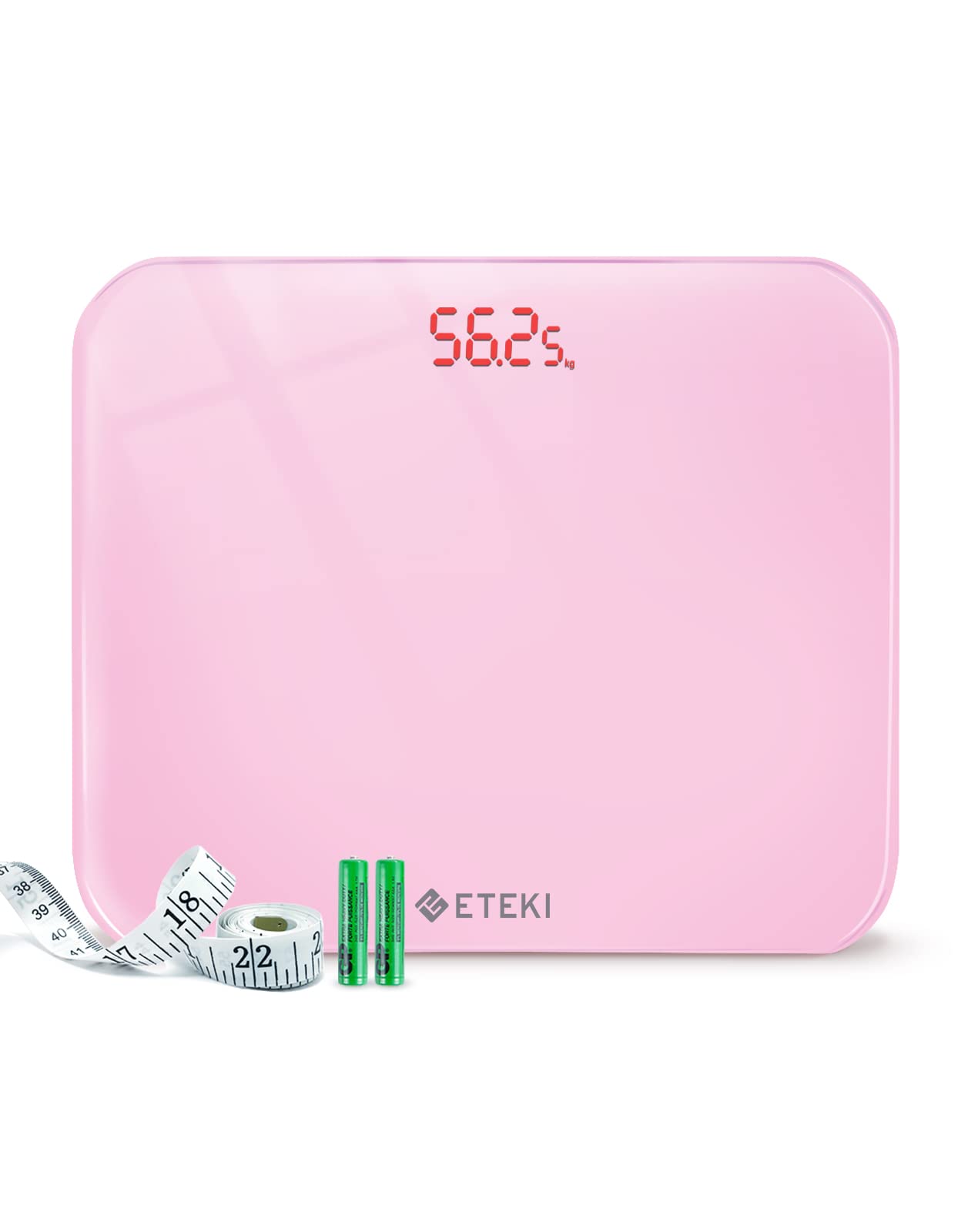 ETEKI Scales for Body Weight, Bathroom Digital Weight EB4010J Pink