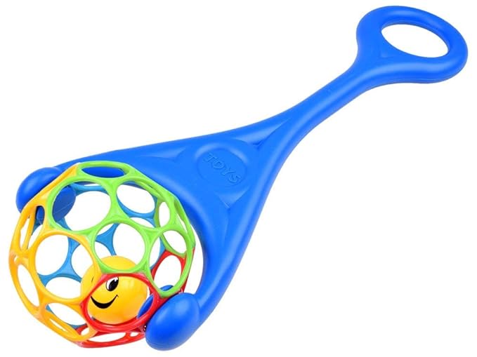 BSD Juguete Sonajero - Oball Pelota Sonajero con Mango - Azul ...