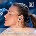 iClever Bluetooth Headphones, Wireless Earbuds with Stereo Music, 10 HOURS Playtime, Magnetic Connection, CVC 6.0 Noise Cancelling, Waterproof Sports Headphones for Smartphones, Tablets, Black