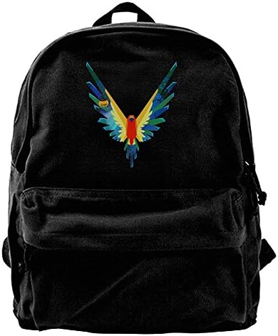 Logan Paul Custom Made Sun Cone Parrot Logo Canvas Shoulder Bag Backpack