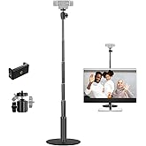 JCWINY Webcam Stand, 28 Inch Web Cam Stand for Desk, Adjustable Webcam Mount Camera Stand for Logitech Webcam C922 C930e C920S C920 C615 C960 C920x BRIO 4K NexiGo N60 and Others