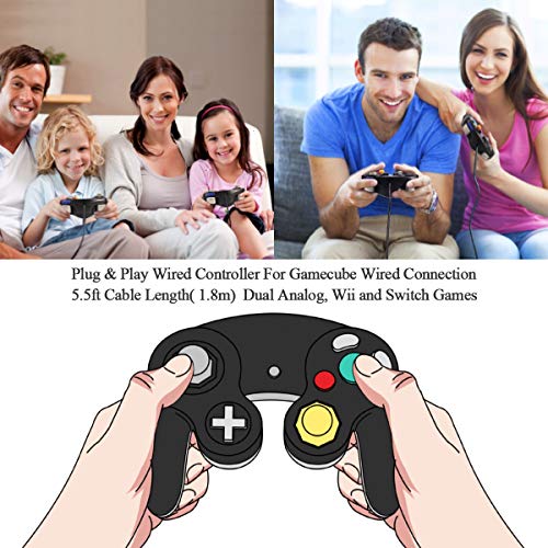 5 Gamecube+Controller+Compatible+Nintendo+Black