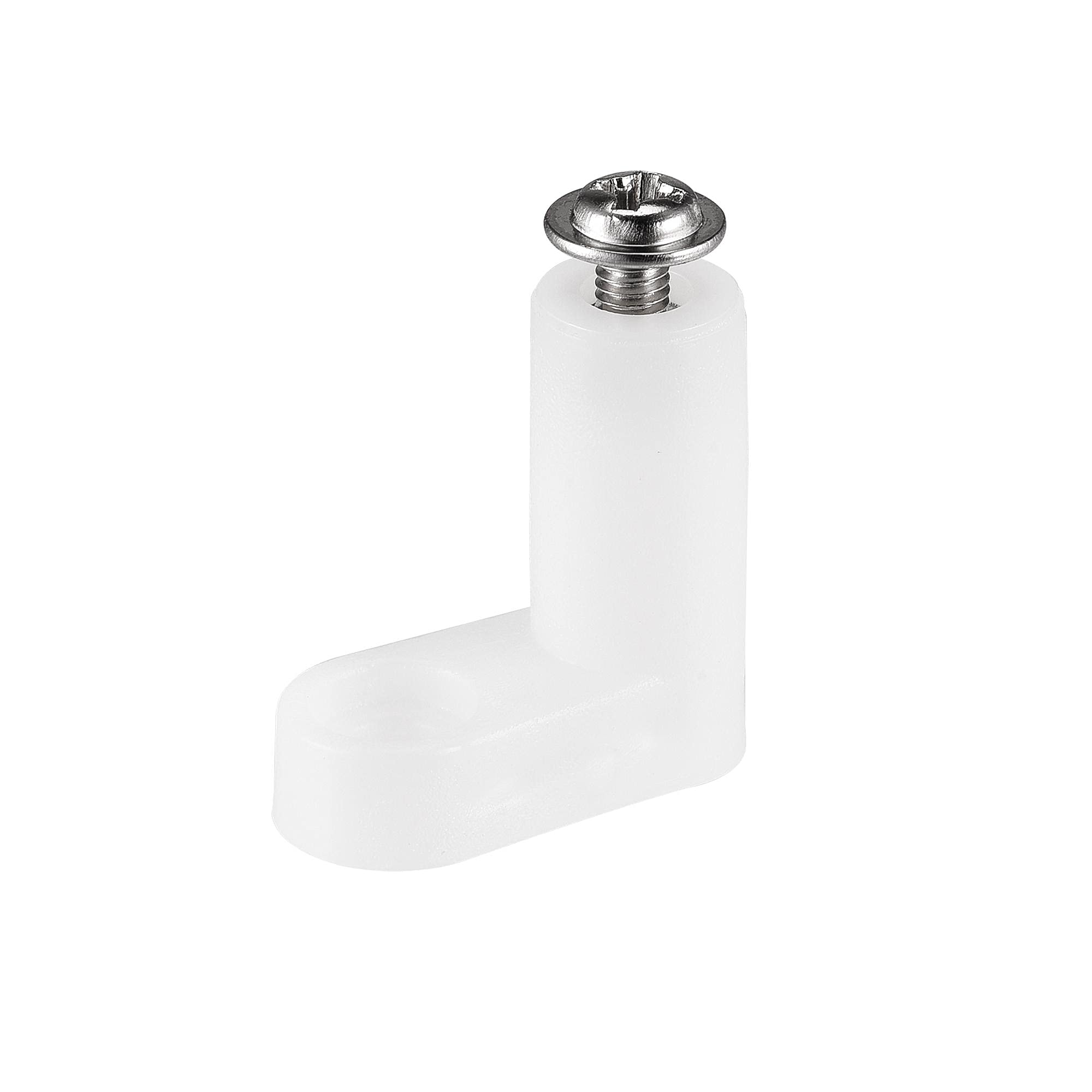 sourcing map 50Pcs Circuit Board PCB Spacers L Shape Insulated Plastic Fixed Mounting Feet White 0.8'' Supporting Height with M3 Screw