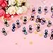 TecUnite 60 Pieces Baby Girls Hair Claw Clips Crystal Rhinestone Mini Hair Clips Mix Colored Flower Hair Bangs Pin Kids Women Hair Accessories