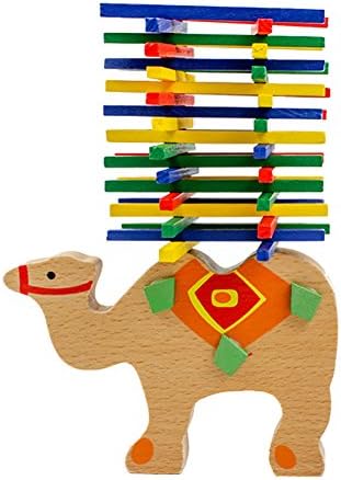 Delight eShop 1set Developmental Toys, Educational Balance Blocks, Camel Shape, Wooden Blocks for Child