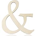 Large Wooden Symbol 12 Inch Paintable Wood Symbol & for Wall Decor, 1/5 Inch Thick Wooden Cutouts and for DIY Crafts Project Unfinished Wood Shape Birthday Wedding Party Home Decoration