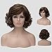TopWigy Short Wig Curly Wave Bob Wigs Cosplay Party Costume Hair Wig(Color as Picture)