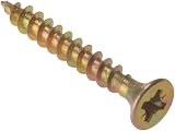 ForgeFix 5.0 x 60mm Single Thread Woodscrews Zinc Yellow Passivated Box 100 view 2