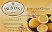 Twinings of London Lemon & Ginger Herbal Tea Bags, 20 Count
