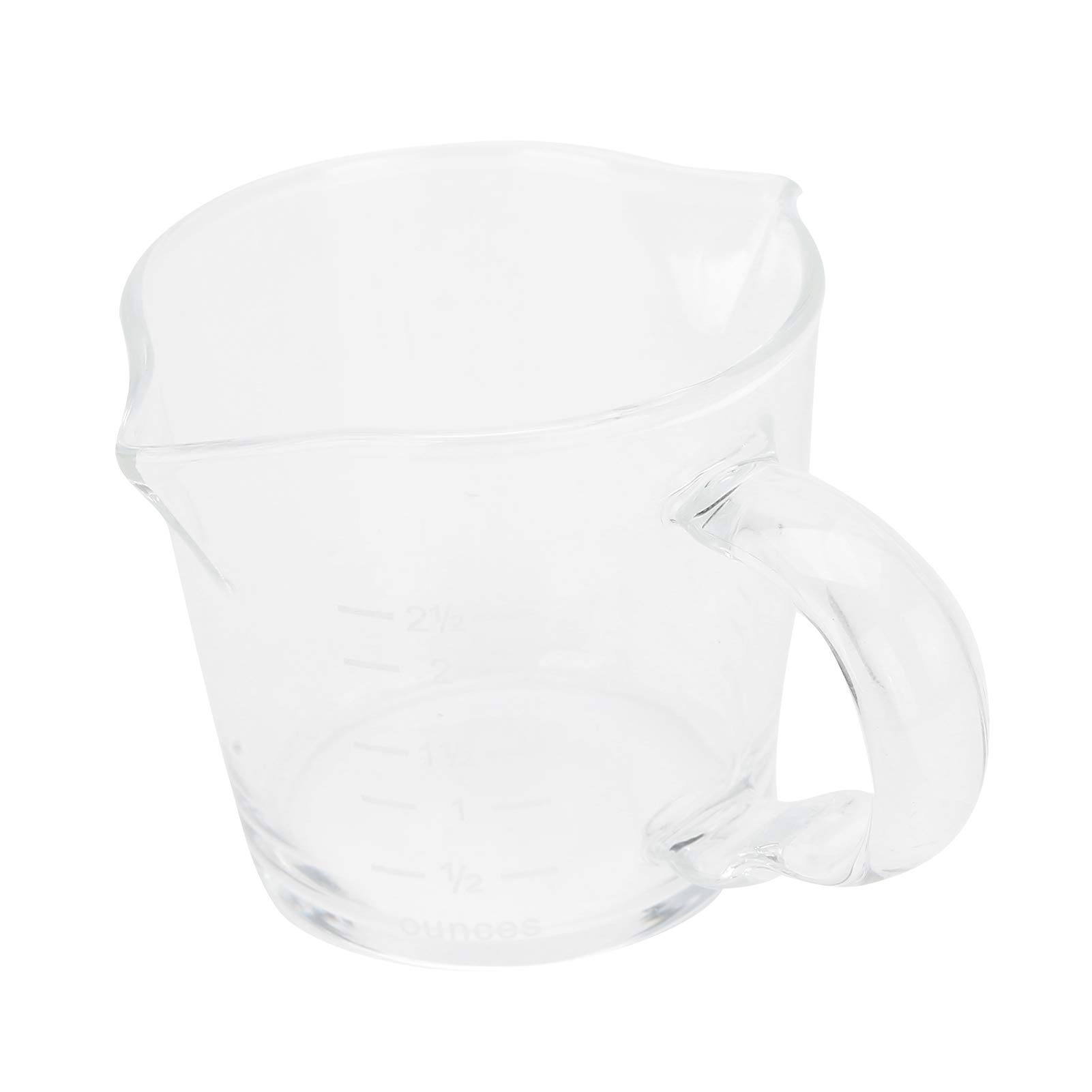 70ml Coffee Cup High Borosilicate Glass Coffee Mug with 2 Different Measuring Scales for Medicine Cooking Baking Bartending