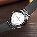 Tonnier Mens Watch Black&Golden Stainless Steel Ultrathin Mesh Strap Watch for Men