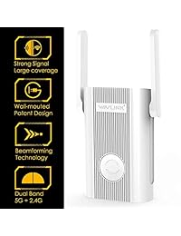 [Upgraded 2019] WiFi Extenders,WiFi Range Repeater 1200Mbps High Speed Signal Booster 2.4G + 5Ghz Dual Band Wi Fi Amplifier Repeater with WPS,Built in Wireless Access Point Mode