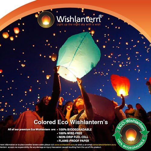 Eco Colored Wishlantern (Pack of 10) - The Original Sky Lanterns