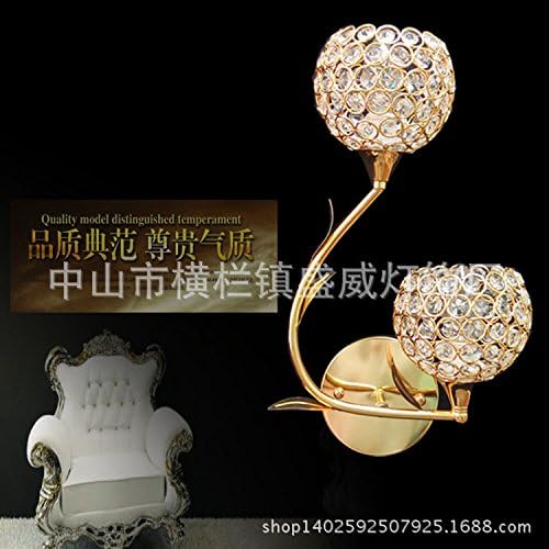 RLYYBE1 DIY Wall Light Creative Modern Rustic Industrial Vintage And Simple Led Crystal Walls Bedroom Living Room Outdoor Decorative Lamp Sconce Lighting Personalized iron art dual head led candle Cry