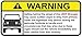 Jeep Wrangler Funny Warning Off Road Sticker, Decal, perfect gift