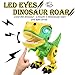 PBOX Dinosaur Toys for Kids,Die-cast Alloy Flexible Body Dinosaurs Toy with Roaring Sound and LED Light,Boys Girls Best Gifts for Age 3 4 5 6 7 8