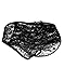Women's Open Crotch Lace Cute Briefs Knickers Girls Sexy Panties Black XL