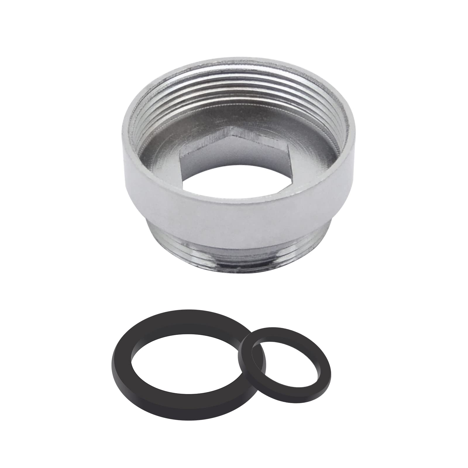 SUPERTOOL Faucet Adaptor Purifier Adapter Aerator Connector Water-Saving Metal Female 24-22mm Tap Adapter(1Pcs)