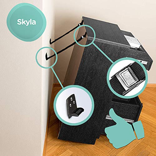 Skyla Homes TV & Furniture Anchors (4Pack) Metal Anti Tip Wall