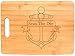 Customized Boating Gift Nautical Boat Name Anchor Personalized Rectangle Shaped Wood Cutting Board