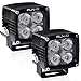 RUN-D 2x40W Off Road 3'' Cube Pod (LED Driving Lights) 3150lm Each Lamp with Premium LED for Offroad JK ATV UTV Motorcycle Ford 4X4 Truck 10° SPOT Beam Pattern