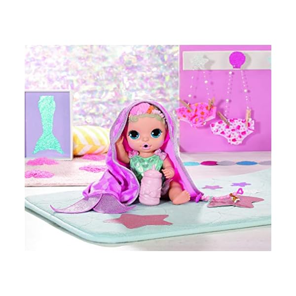 BABY born Surprise Mermaid Surprise Spielzeug Puppe - Einfach für kleine Hände, kreatives Spielen fördert Empathie und soziale Fähigkeiten, Für Kleinkinder ab 3 Jahren - Inklusive Puppe, Badewanne und – Bild 3