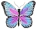 The Paragon Garden Decor - Butterfly Patio Wall Decoration, Metal and Glass Sculpture, Indoor or Outdoor Wall Art