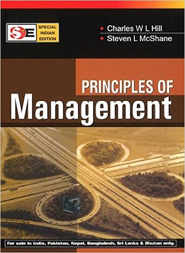 Principles Of Management Sie Hill Charles W L Mcshane Steven In Books