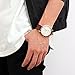 June & Ed Quartz Stainless Steel Men's Watch with Sapphire Crystal Dial Window - Silver