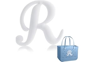 ALKNOT Decorative Lettering Charms for Bogg Bag, Alphabet Lettering Accessories, Decorative Bogg Bag Charms Insert Alphabet Lettering, Alphabet 3D Letters for Personalizing Handbag DIY White