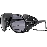 RAWIN Protective Sports Sunglasses | Fixed Leather Side Shields & Removable Nose Cover | Built for Extreme Conditions