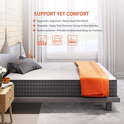 Sweetnight King Mattress, 12 Inch King Size Memory Foam Mattress with 5