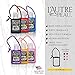 Antibacterial Travel Hand Sanitizer Gel with Aloe Vera by L'AUTRE PEAU - Jelly wrapped with Travel Strap (6 Pack, Black,Red,Blue,Purple,Yellow,Pink)