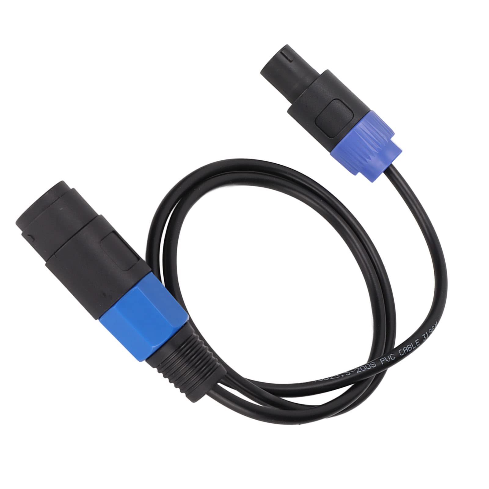 Female to Male Speaker Cable, 4 Core Plug Ohm Head Speakon Sound System Audio Cable Fit for Speaker