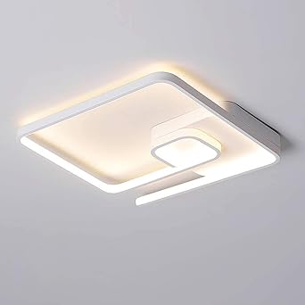 Design Led Plafonnier Carre Blanc Luminaire Dimmable Avec Telecommande Bureau Salon Maison Lampe De Plafond Chambre A Coucher Cuisine Eclairage Salon Salle A Manger Luminosite Variable O42 5cm Amazon Fr Luminaires Et Eclairage