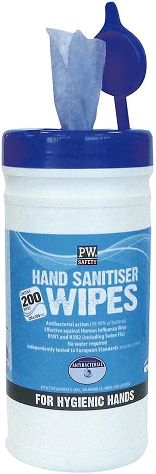 Portwest Hand Sanitiser Wipes 200 Blue IW40BLU EN