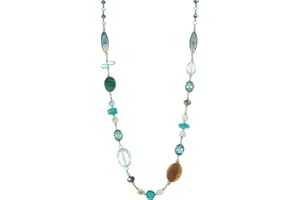 FULU AUTUMN Long Necklaces for Women Trendy Long Chunky Beaded Necklace Boho Fashion Costume Jewelry Mothers Day Gifts for Her