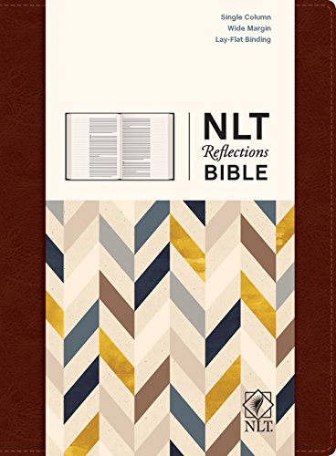 NLT Reflections Bible (Hardcover LeatherLike, Mahogany Brown): The Bible for Journaling