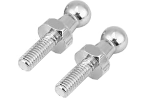 EVGATSAUTO Ball Stud, 2 pcs Car Stainless Steel Ball Stud Bracket Bolt M6 M8 for Gas Struts Ball Ended Bonnet