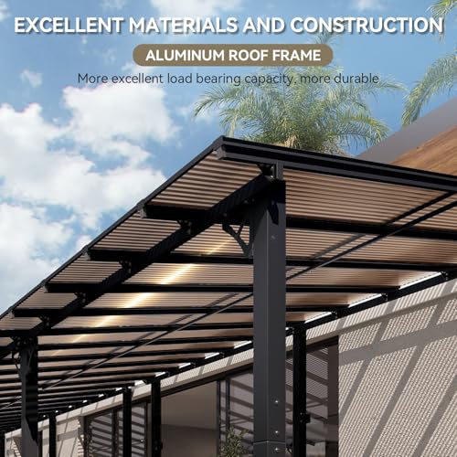 Aoxun 18'x10' Wall Mounted Gazebo Review: Sloped Roof Patio Cover for Outdoor Space image 25