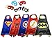 MIJOYEE Superhero Dress Up Costumes for Kids (5Pcs)Cartoon Satin Cape Dress Up Costume With Felt Mask For Boys