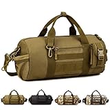 Protector Plus Tactical Duffle MOLLE Handbag Gear Military Travel Carry On Shoulder Bag Small Valise