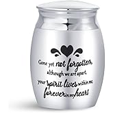 SBI Jewelry Gift for Loss of Mother Mini Cremation Urns for Human Ashes Keepsake Decorative Memorial Mini Urns for Ash Holder for Family Friend
