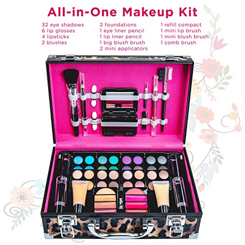Vokai Makeup Kit Gift Set 79 Piece 32 Eye Shadows, 2 Blushes, 2 Lip