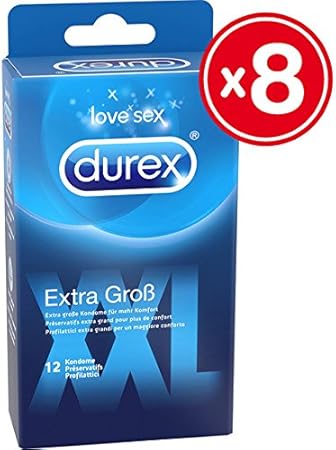 DUREX PRESERVATIVOS XXL 12 UDS (8 CAJAS): Amazon.es: Hogar