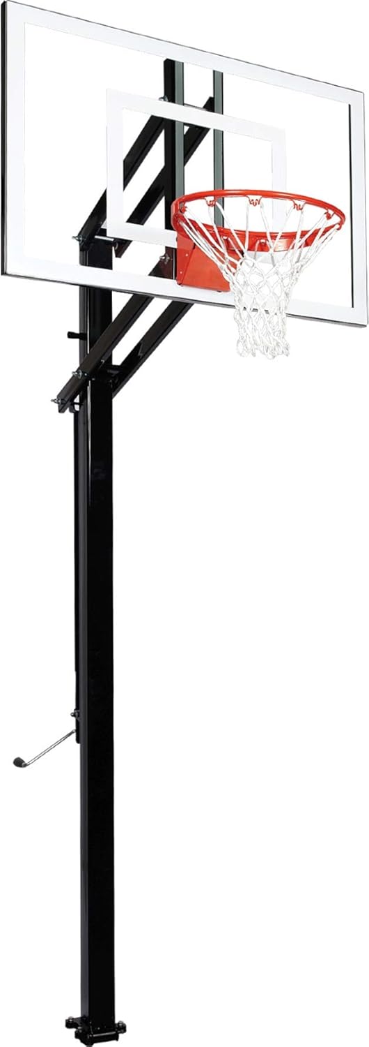 Goalsetter X448 In Ground Adjustable Basketball System with 48-Inch Glass Backboard and Flex Rim : Sports & Outdoors
