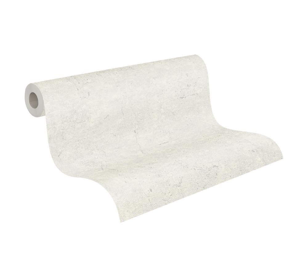 Livingwalls Plain Wallpaper Elements A.S. Création Non-Woven 10.05 m x 0.53 m Grey Made in Germany 369113 36911-3