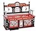 Wildkin Kids Wooden Bench Seat with Storage for Boys and Girls, Measures 32 x 15.5 x 26.5 Inches, Toy Box Bench Seat Features Safety Hinge, Backrest, and Two Carrying Handles (Firefighter)